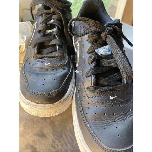 Women Nike Sneakers Airforce Metallic - US 4 Shoes Metallic Gold Gift Shoes - Picture 4 of 7